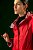 Trench Coat vermelho  com estampa tribal - Imagem 2