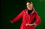 Trench Coat vermelho  com estampa tribal - Imagem 3