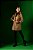 Trench Coat caqui  com estampa aquarelas - Imagem 1