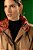 Trench Coat caqui  com estampa aquarelas - Imagem 4