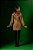 Trench Coat caqui  com estampa aquarelas - Imagem 6