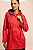 Trench coat vermelho com estampas de cerejas - Imagem 2