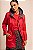 Trench coat vermelho com estampas de cerejas - Imagem 1