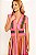 Vestido estampa Maya listras cintura lastex - Imagem 1