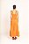 vestido alças bordado Apoena laranja - Imagem 3