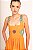 vestido alças bordado Apoena laranja - Imagem 2