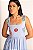 Vestido alças bordado Apoena baby blue - Imagem 1