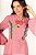 Vestido vichy Lilly bordado com cinto vermelho - Imagem 2