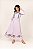 Vestido vichy Lilly bordado com cinto lilás - Imagem 1