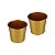 Conjunto Com 2 Vasos Decorativos Dourados e Suporte De Metal Verito (2777) - Imagem 9