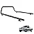 Santo Antonio Modelo Original 2 polegadas Ford Courier 1998 a 2013 Com Corrimão Preto - Imagem 5
