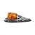 Lanterna Teto Cab Light Pick-up Cromada Ambar Kit - Imagem 5