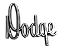 Emblema Dodge Manuscrito Dianteiro - Imagem 1