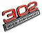 Emblema Ford 302 High Performance Vermelho - Imagem 1