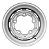 Roda Fusca 5 Furos 5x205 Aro 15 Aberta Prata Tala 7 - Imagem 1