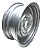 Roda Fusca 4 Furos 4x130 Aro 15 Fechada Prata Tala 5,5 - Imagem 1