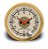 Relógio De Horas 52mm 12v Hot Rod Clássico Gold - Imagem 1