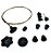 Kit Botões Painel e Manopla Fusca Preto - Imagem 1