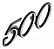 Emblema Ford Galaxie 500 - Imagem 1
