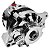 Alternador 180A Ford V8 Adapt Cromado - Imagem 3