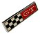 Emblema Gt Preto Painel Porta Luvas Ford Maverick Vermelho - Imagem 1