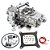 Carburador Quadrijet 650CFM Mecânico - Imagem 3