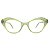 Óculos de Grau Feminino Atelier Gatinho Verde Leitoso - Imagem 1
