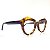 Oculos de grau feminino Ateliê Gatinho, tartarugado com azul nas hastes - Imagem 2
