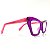 Oculos de grau feminino Ateliê Gatinho, Roxo e Rosa nas Hastes - Imagem 2