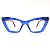 Oculos de grau feminino Ateliê Gatinho, azul e tartarugado nas hastes - Imagem 1