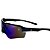 Óculos preto lente azul espelhada - Imagem 2