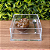 Caixa em acrílico cristal 150 x 150 x 50 x 2mm com berço para ovo de colher pequeno - Imagem 3