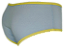 CALCINHA BÁSICA COM LACINHO AZUL (ELÁSTICO AMARELO) - Imagem 6