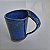Caneca alça laço 250ml azul - Imagem 1