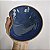 Bowl meia lua com detalhe amassado azul - Imagem 1