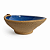 Bowl meia lua com detalhe amassado azul - Imagem 4