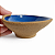 Bowl meia lua com detalhe amassado azul - Imagem 3