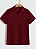 Camisa Polo Europeia Casual - Vinho - Imagem 1