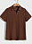 Camisa Polo Europeia Casual - Marrom - Imagem 1