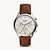 Relógio Masculino Fossil Fenmore Multifuncional em Aço Inoxidável - Imagem 1