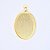 Pingente Oval para colar simples - Imagem 2