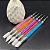 Pincel Caneta de Cera Unhas Ponta dupla Manicure kit 5 Unid - Imagem 4