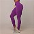 Legging Jump Empina BumBum Amarração - Grape Roxo c/ cordão laranja neon - Imagem 1