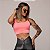 Top Faixa Coral Fluor Neon Alças Fixas - Imagem 1
