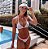 Conjunto de Biquini de Fita Premium Estampa Listrada Club Girl - Imagem 1