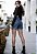 Shorts Jeans Mom Navy Blue 100% Algodão Original - Imagem 3