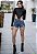 Shorts Jeans Mom Navy Blue 100% Algodão Original - Imagem 2