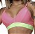 Top Milano Elástico X - Cirrê Rosa Barbie e Verde Neon - Imagem 1