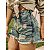 Shorts Destroyed jeans amarelado Cintura Alta 100% Algodão Original - Imagem 1