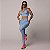 Legging Cross Over Empina Bum-Bum Estampa Welt Azul Celeste - Imagem 3